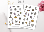 Preview: Süßes Halloween Sticker Set